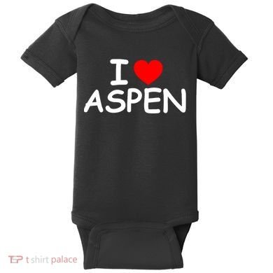 I Love Aspen Baby Bodysuit