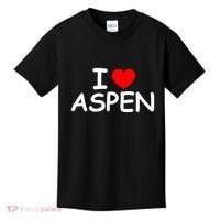 I Love Aspen Kids T-Shirt thumb 0