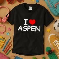 I Love Aspen Kids T-Shirt thumb 3