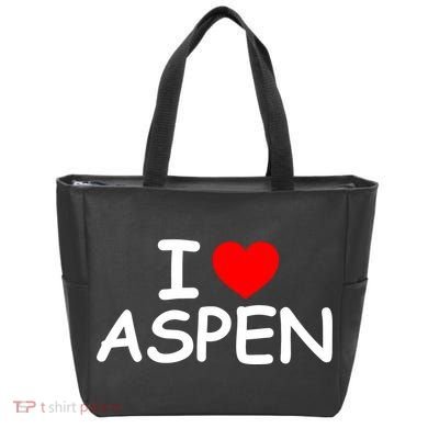 I Love Aspen Tote Bag
