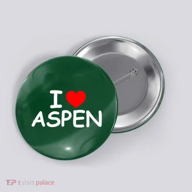 I Love Aspen Button