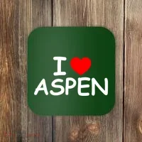 I Love Aspen Coaster thumb 0