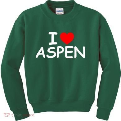I Love Aspen Kids Sweatshirt