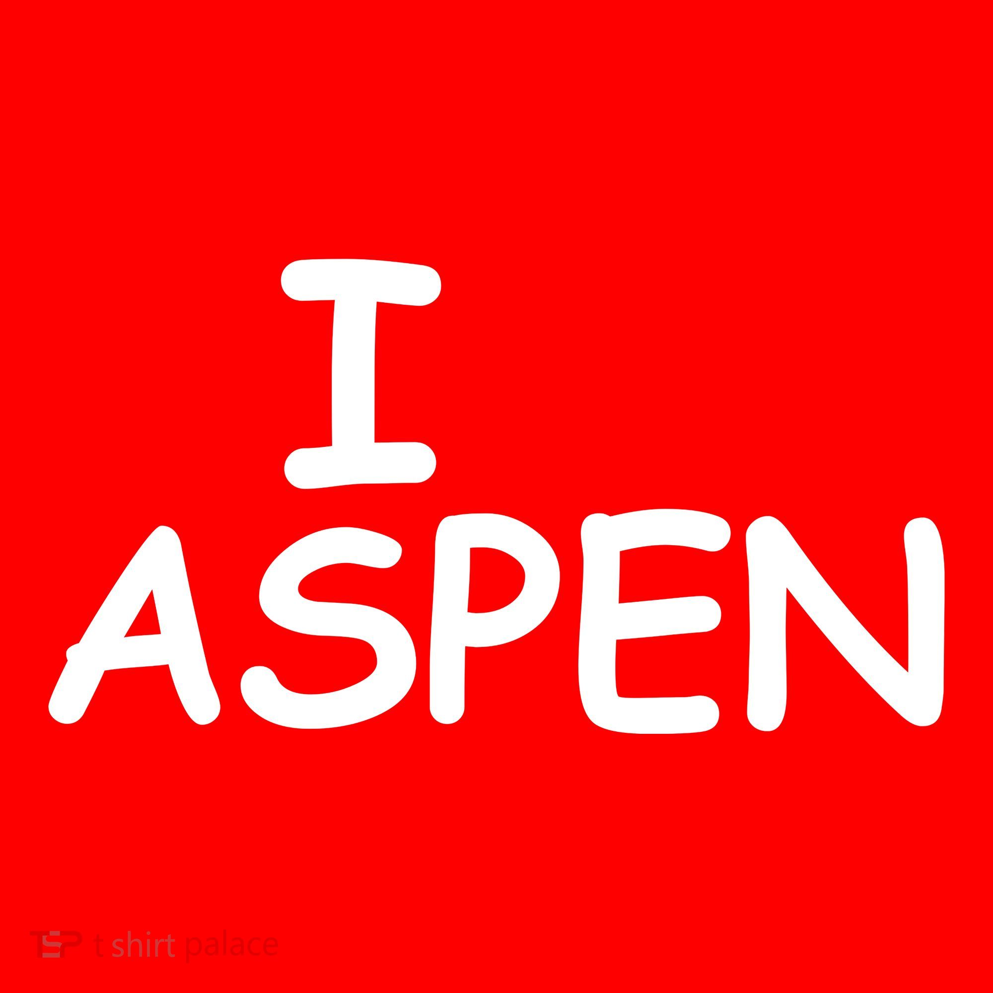 I Love Aspen Santa Hat