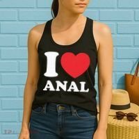 I Love Anal Viral Meme Funny Joke Naughty Urban Slang Butt Women's Tank Top thumb 2