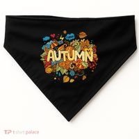 I Love Autumn Cute Gift USA-Made Doggie Bandana thumb 0