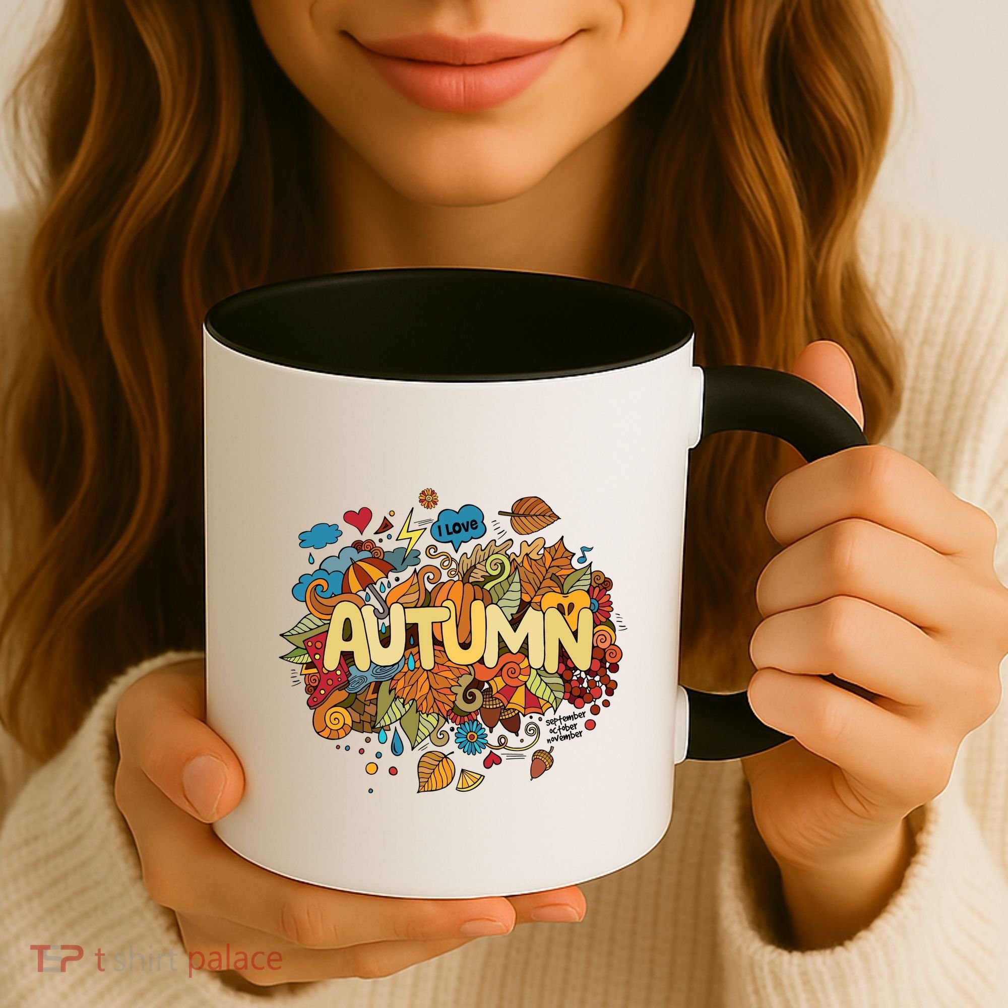 I Love Autumn Cute Gift Coffee Mug