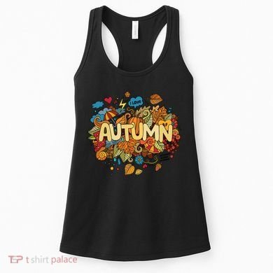 I Love Autumn Cute Gift Women's Tank Top