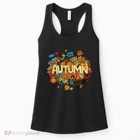 I Love Autumn Cute Gift Women's Tank Top thumb 0