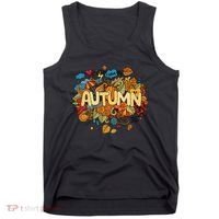 I Love Autumn Cute Gift Tank Top thumb 0