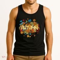 I Love Autumn Cute Gift Tank Top thumb 3