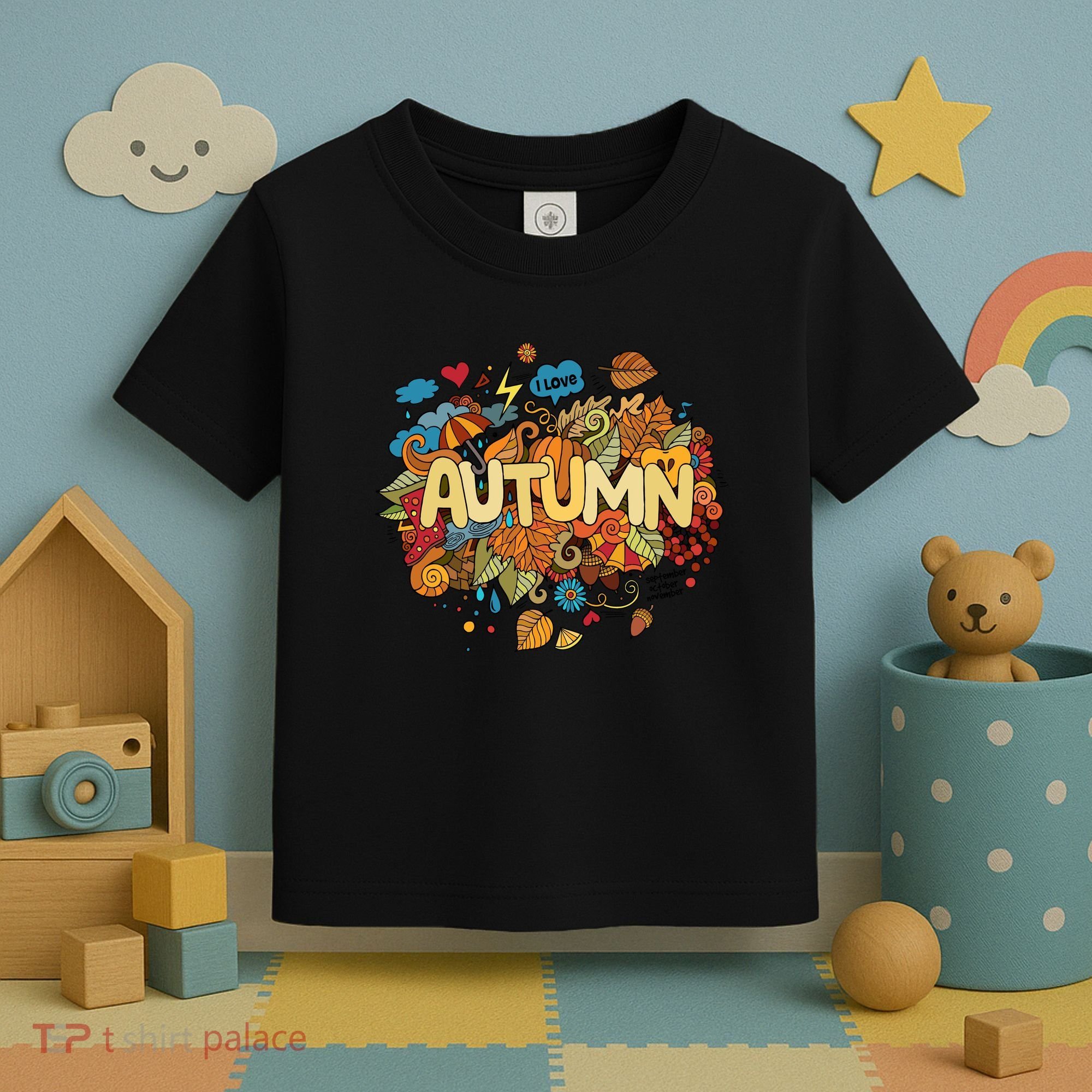 I Love Autumn Cute Gift Toddler T-Shirt
