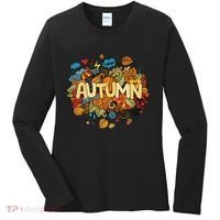 I Love Autumn Cute Gift Women's Long Sleeve Shirt thumb 0