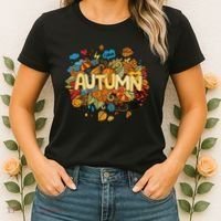 I Love Autumn Cute Gift Women's T-Shirt thumb 2