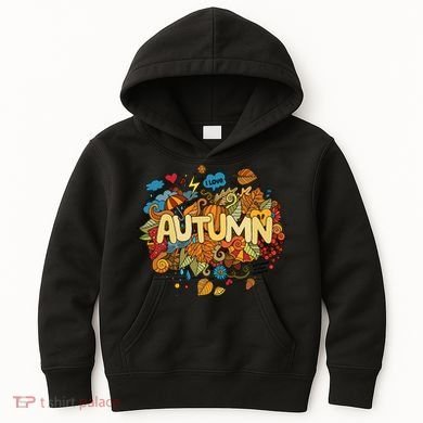 I Love Autumn Cute Gift Kids Hoodie