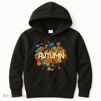 I Love Autumn Cute Gift Kids Hoodie thumb 0