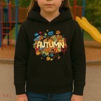 I Love Autumn Cute Gift Kids Hoodie thumb 3
