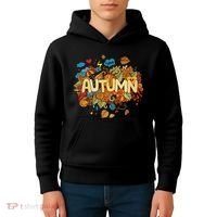I Love Autumn Cute Gift Kids Hoodie thumb 4