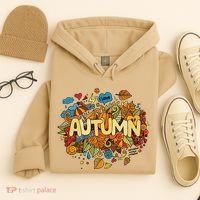 I Love Autumn Cute Gift Hoodie thumb 4