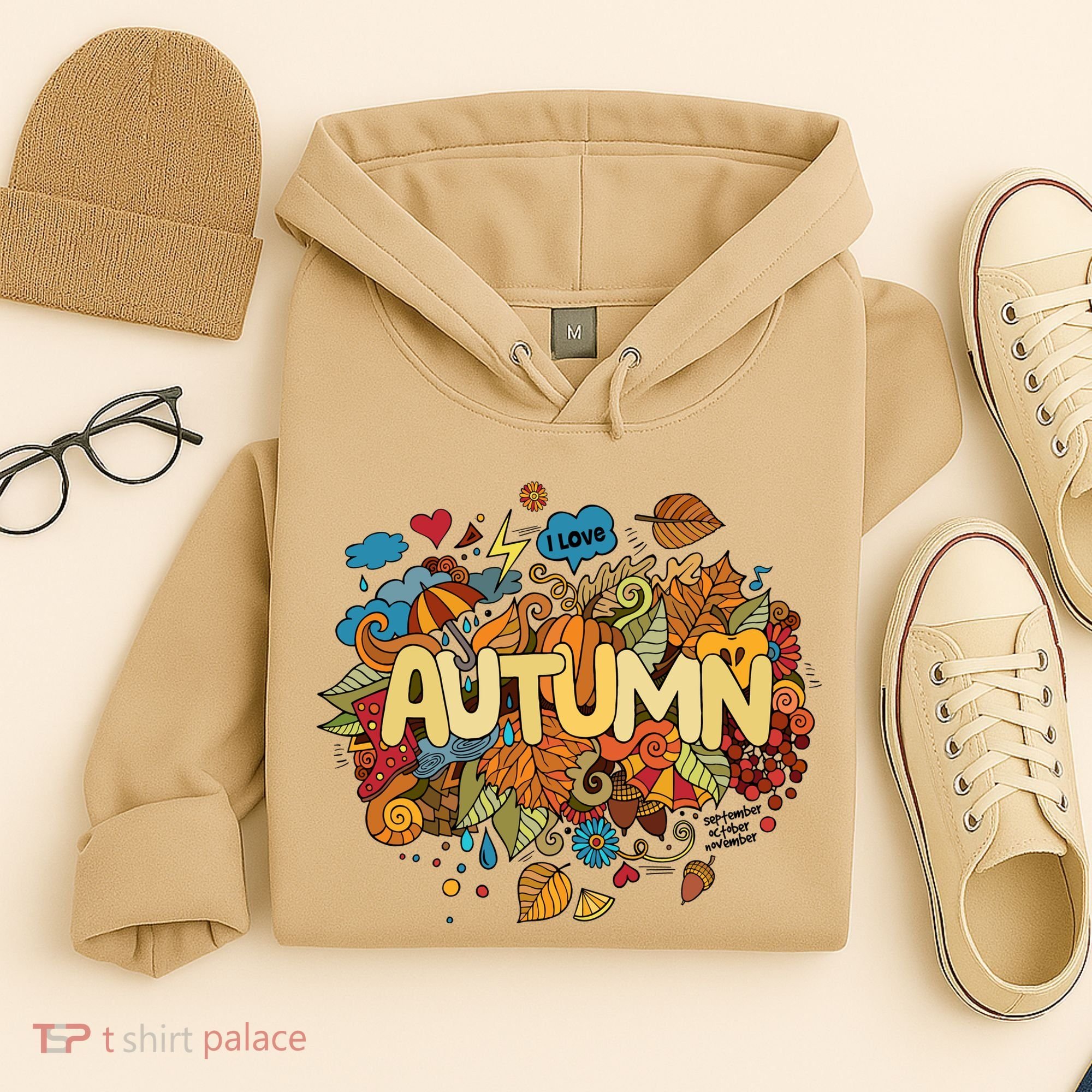 I Love Autumn Cute Gift Hoodie