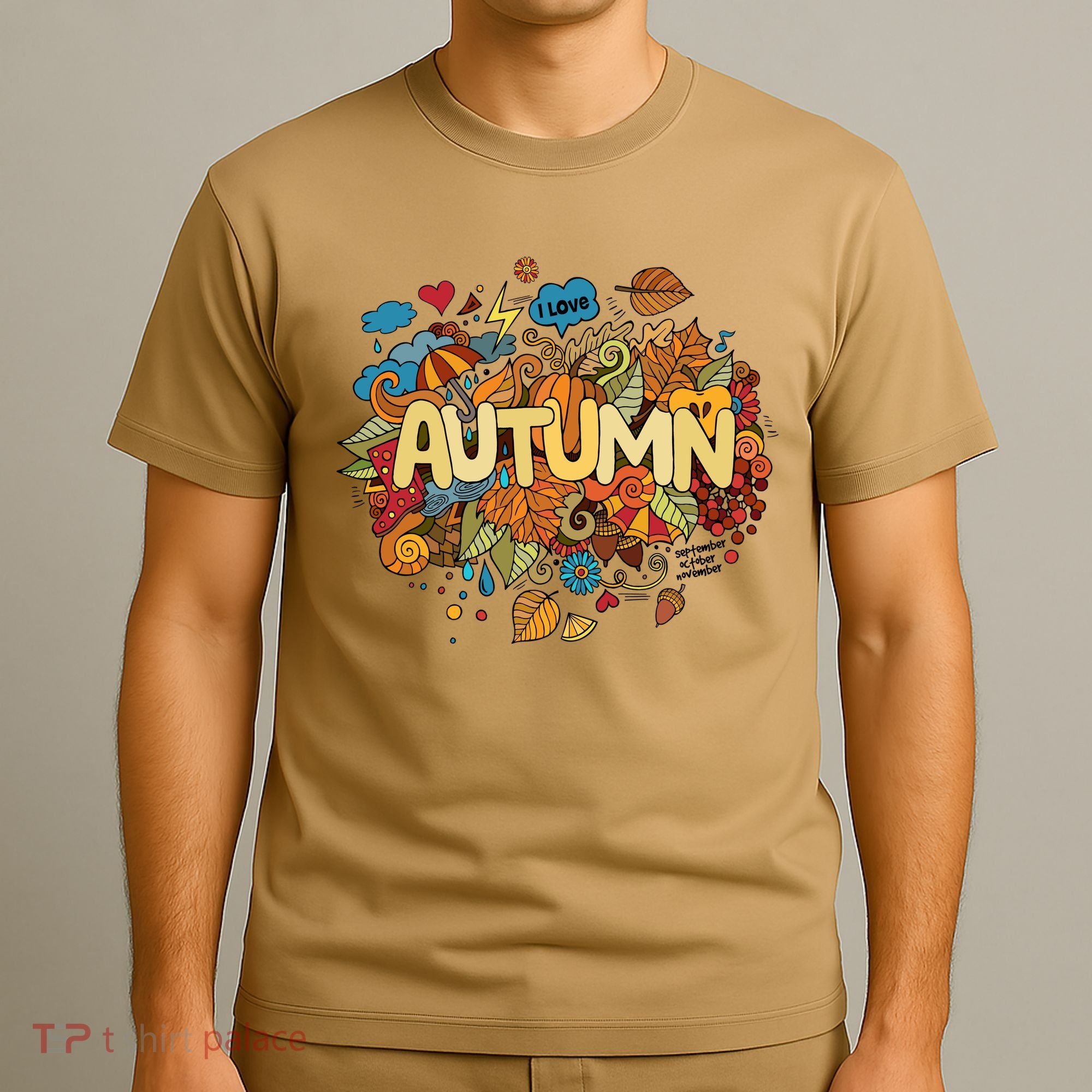 I Love Autumn Cute Gift T-Shirt