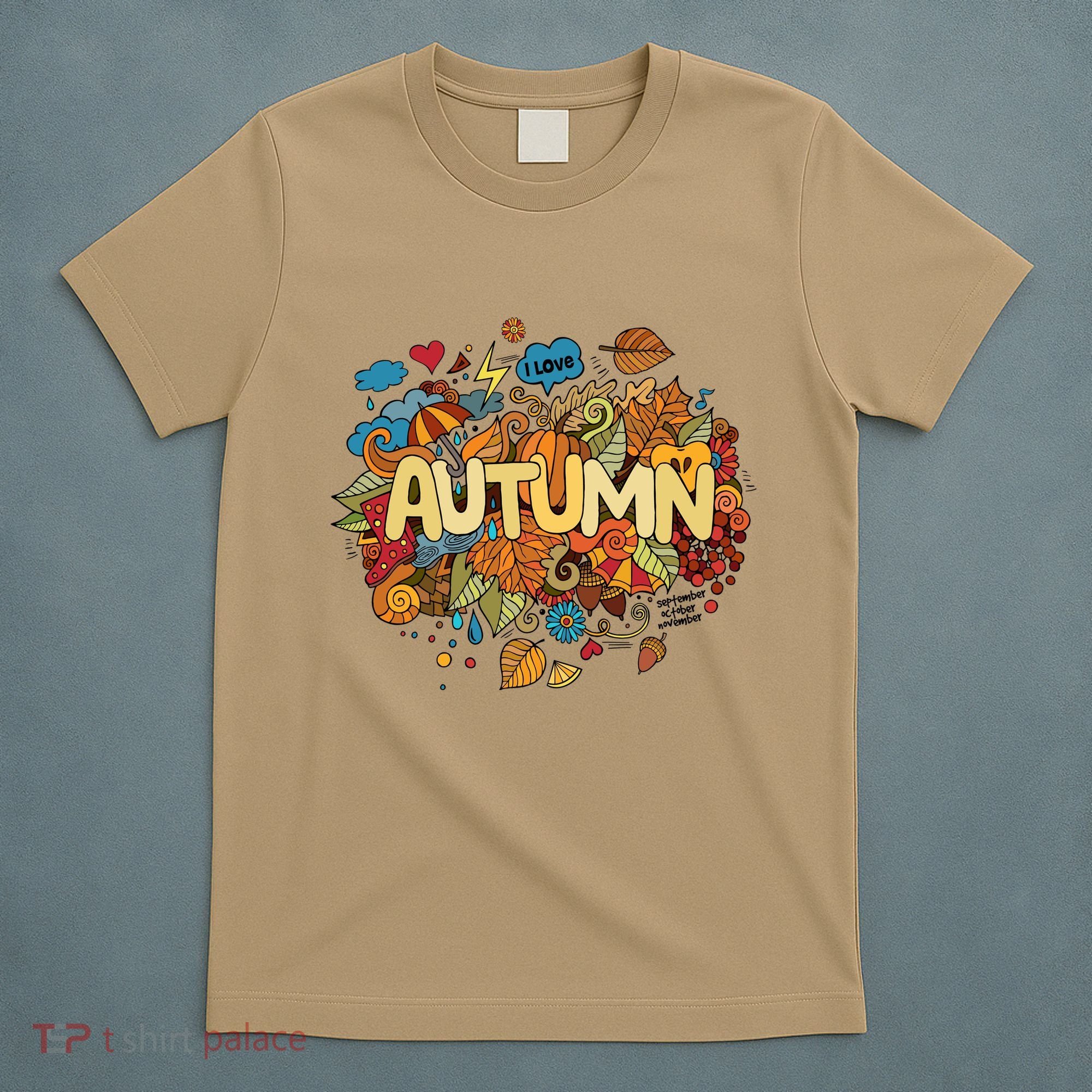 I Love Autumn Cute Gift T-Shirt