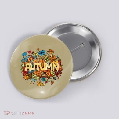 I Love Autumn Cute Gift Button