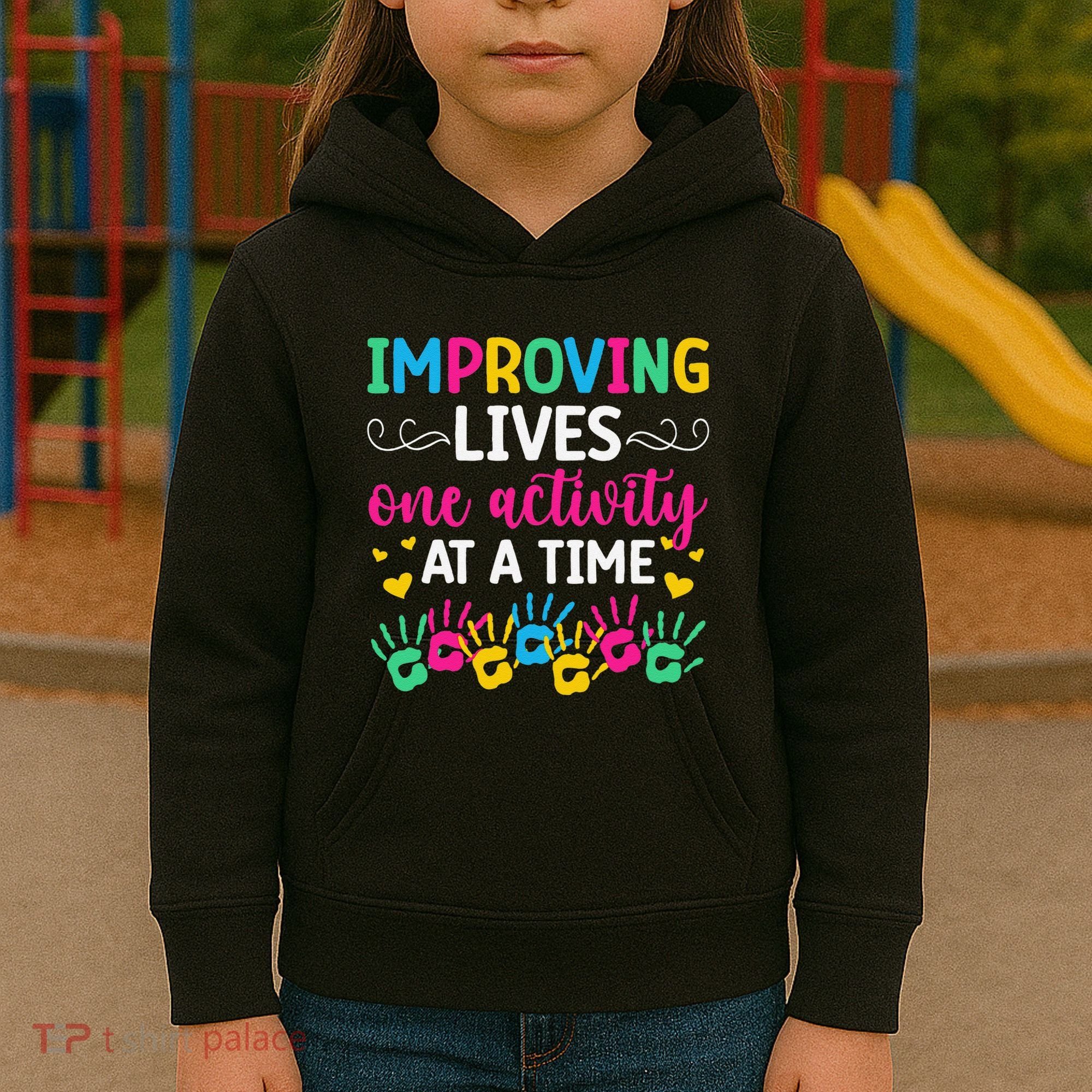 Improving Lives Activity Assistant Activities Assistant Kids Hoodie