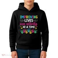 Improving Lives Activity Assistant Activities Assistant Kids Hoodie thumb 4