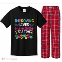 Improving Lives Activity Assistant Activities Assistant Kids Plaid Pajama Set thumb 0