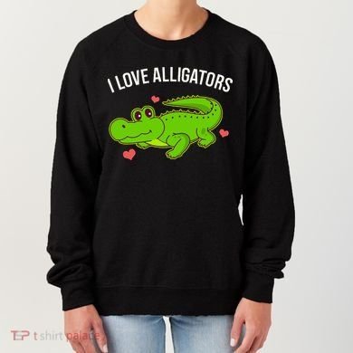 I Love Alligators Cute Alligator Women's Sweatshirt