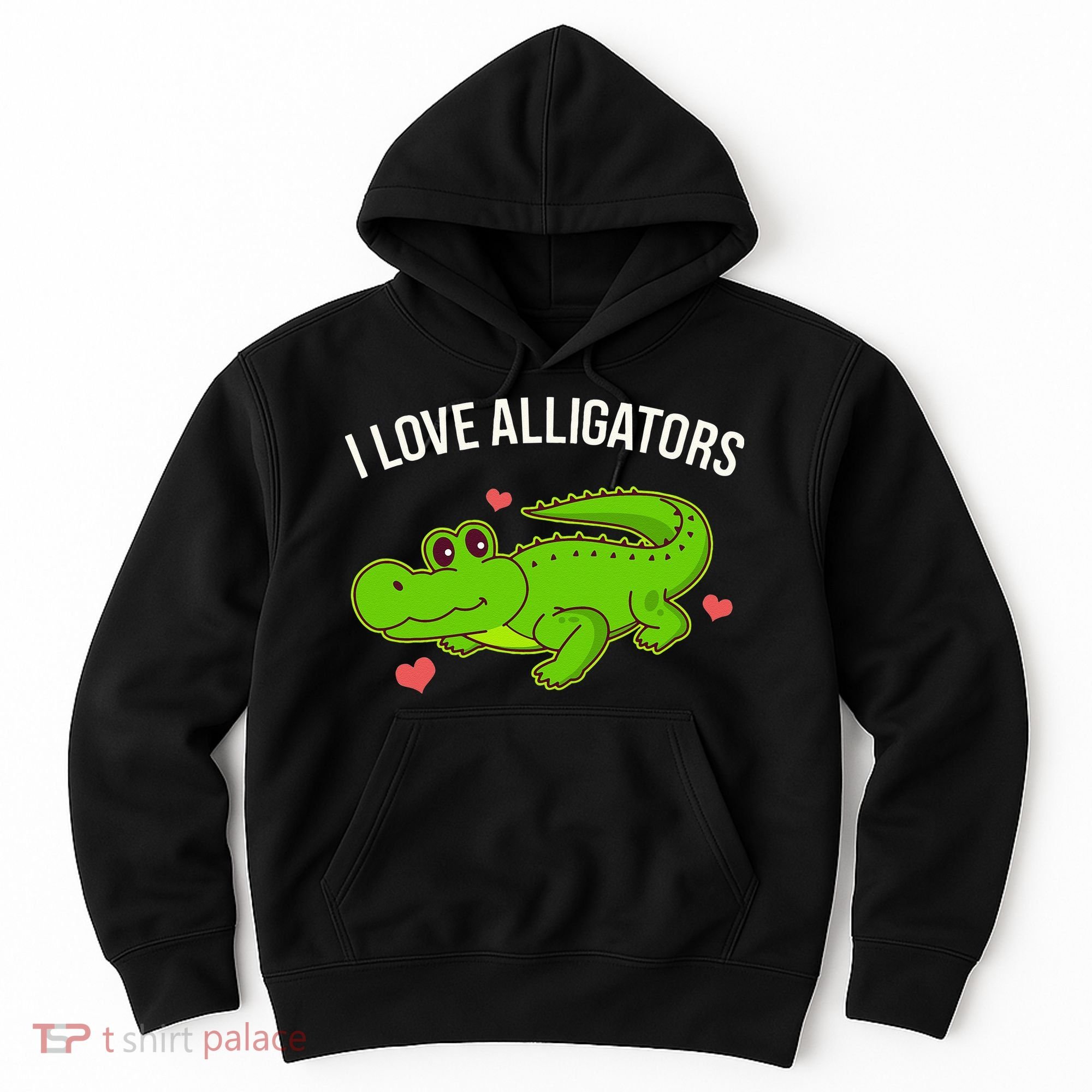 I Love Alligators Cute Alligator Hoodie