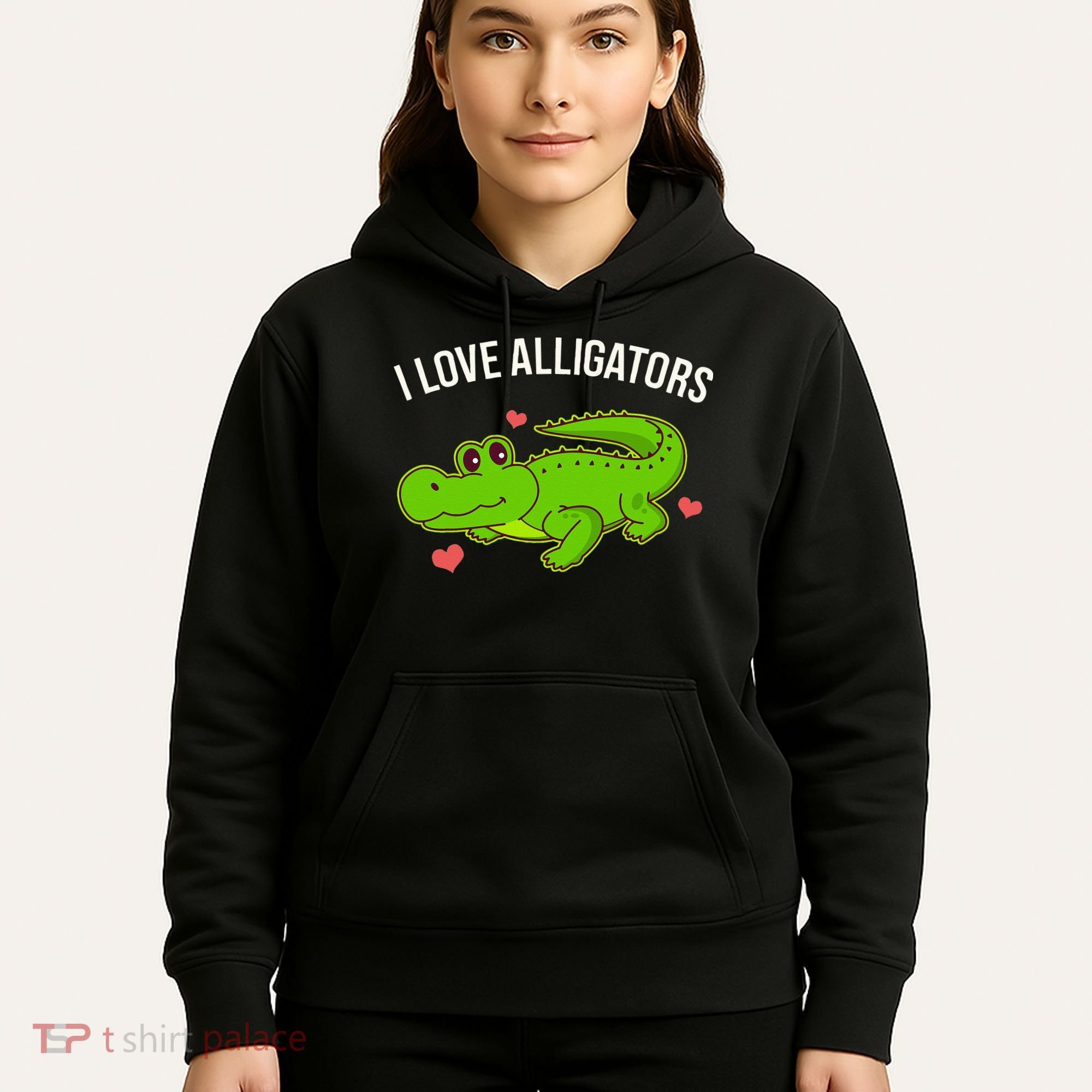 I Love Alligators Cute Alligator Hoodie