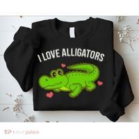 I Love Alligators Cute Alligator Sweatshirt thumb 2