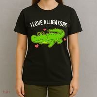 I Love Alligators Cute Alligator T-Shirt thumb 4