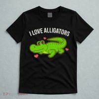 I Love Alligators Cute Alligator T-Shirt thumb 5