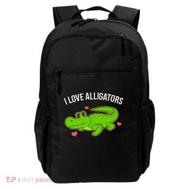 I Love Alligators Cute Alligator Backpack