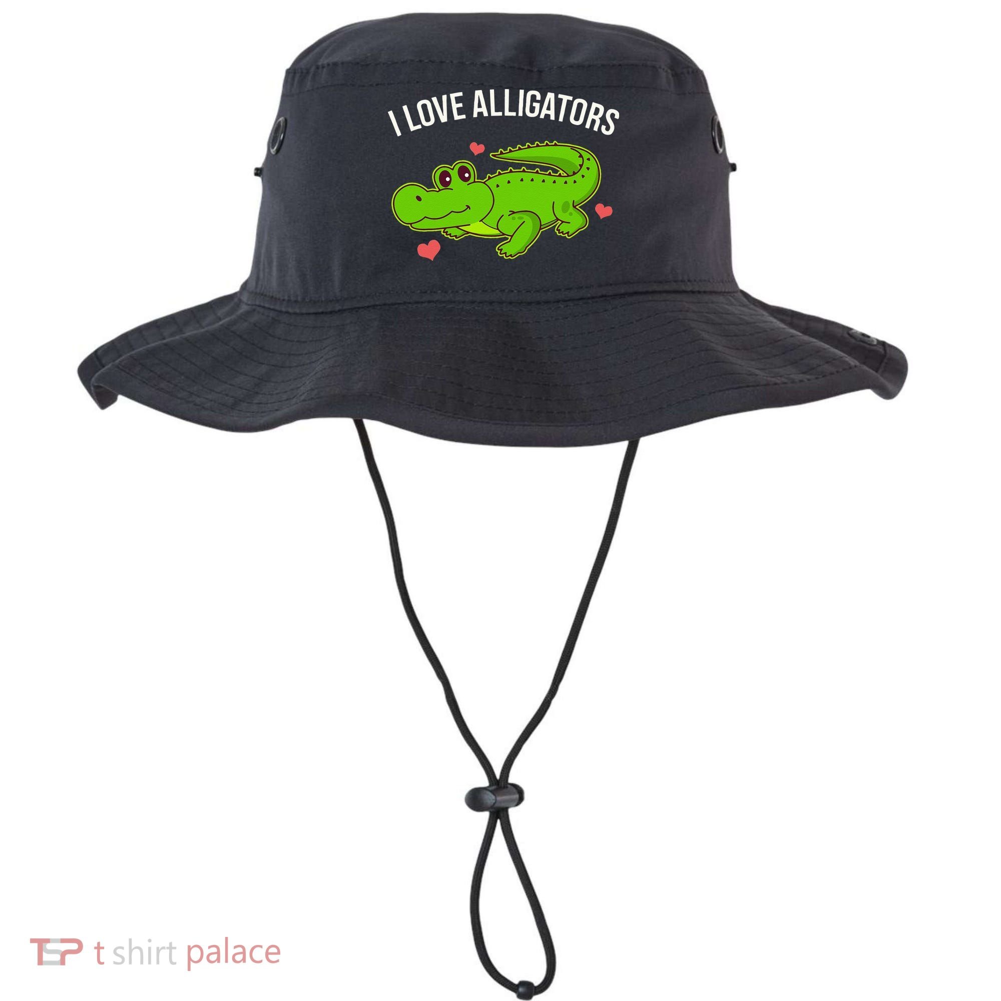 I Love Alligators Cute Alligator Bucket Hat