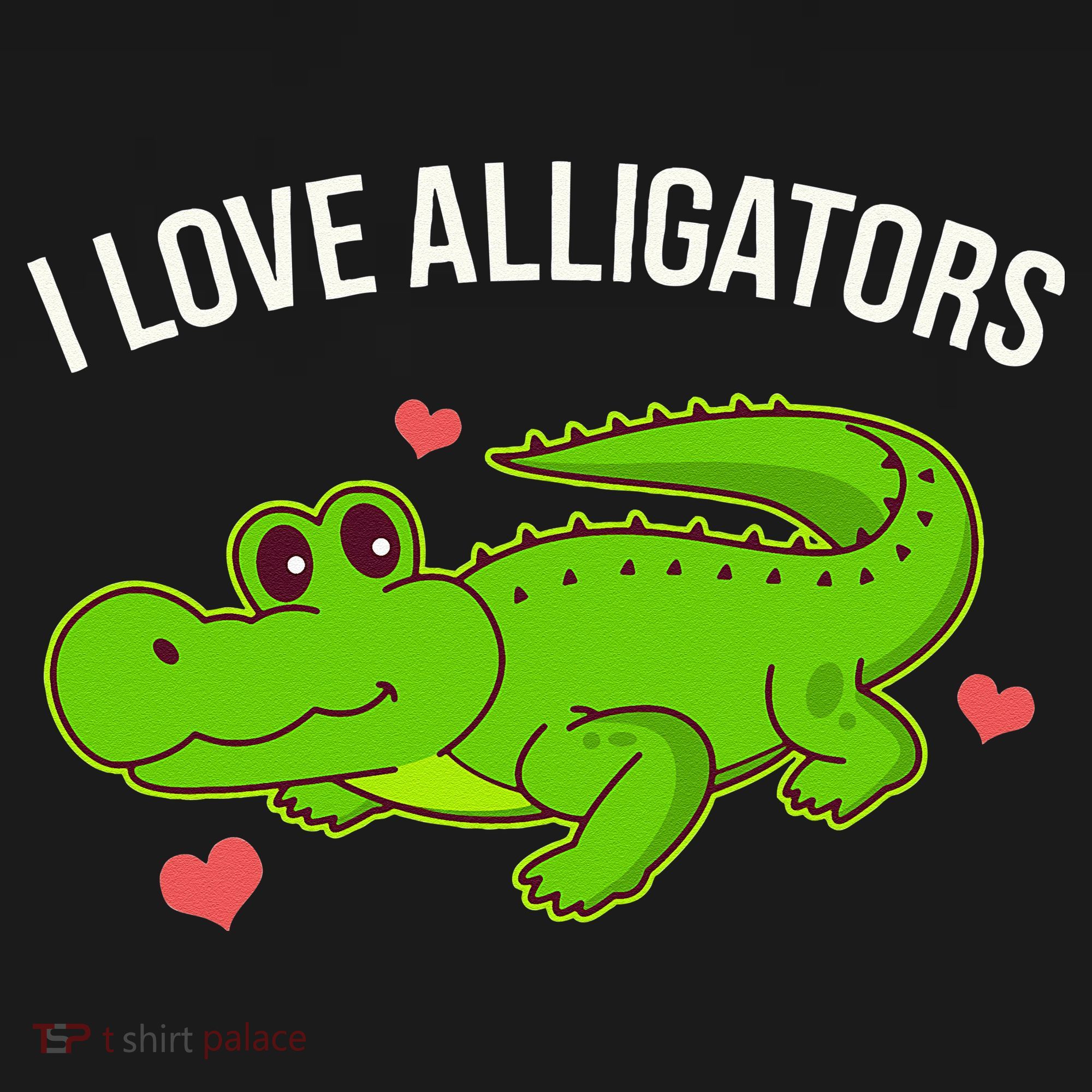 I Love Alligators Cute Alligator Polo