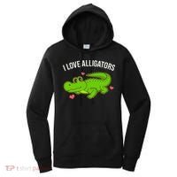 I Love Alligators Cute Alligator Women's Hoodie thumb 0