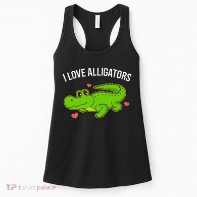 I Love Alligators Cute Alligator Women's Tank Top