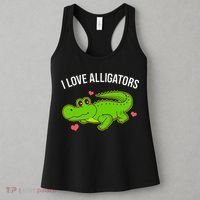I Love Alligators Cute Alligator Women's Tank Top thumb 3