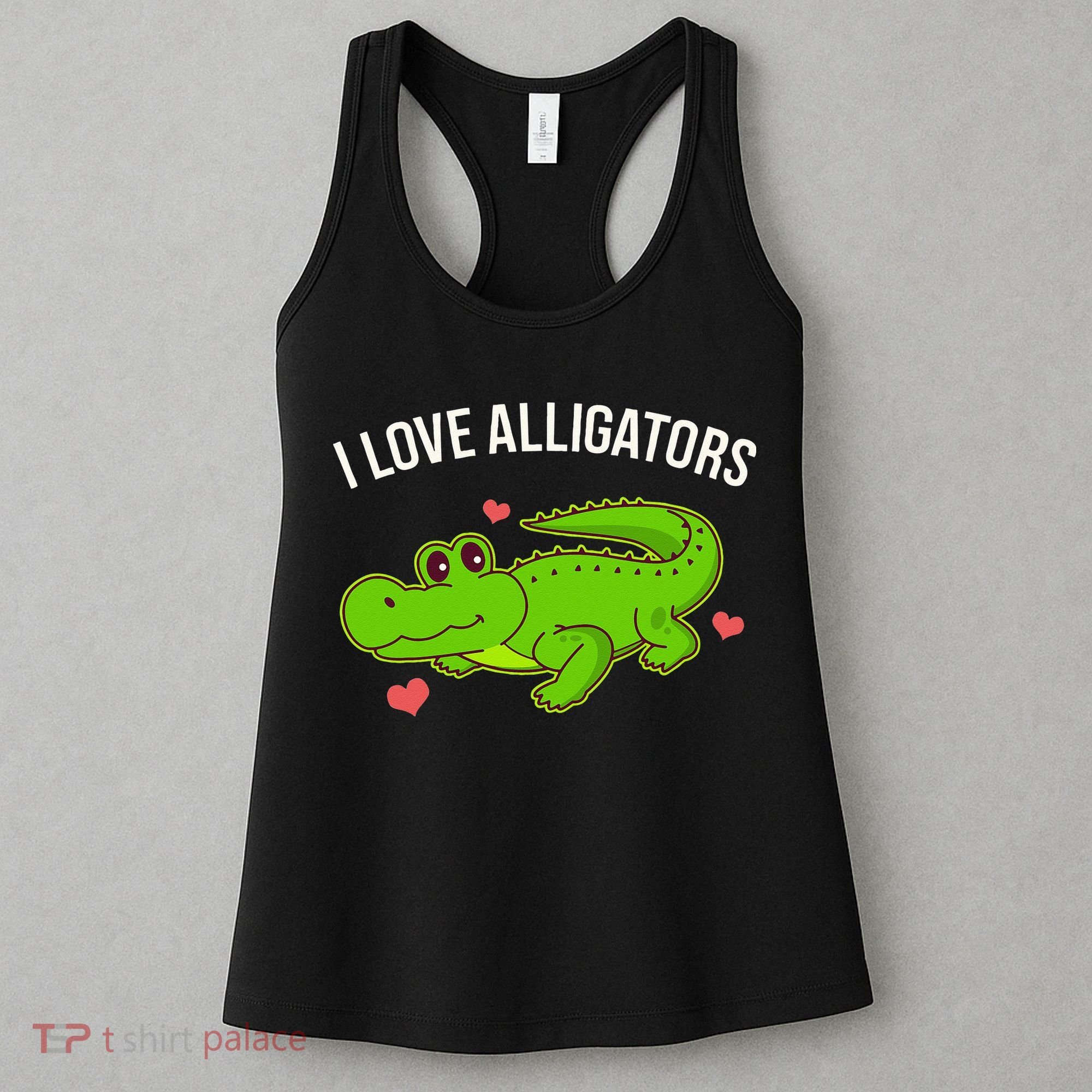 I Love Alligators Cute Alligator Women's Tank Top