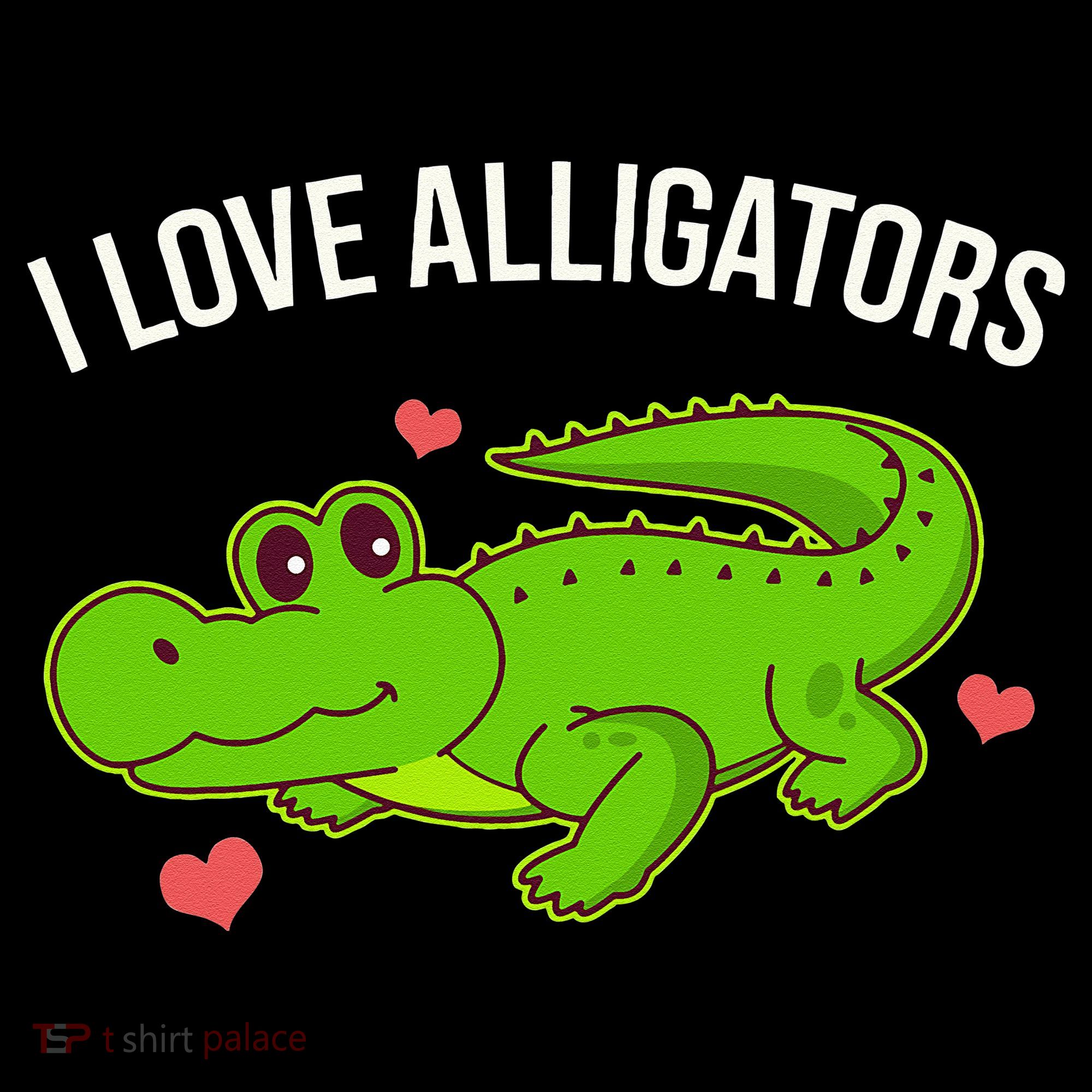 I Love Alligators Cute Alligator Baby Bodysuit