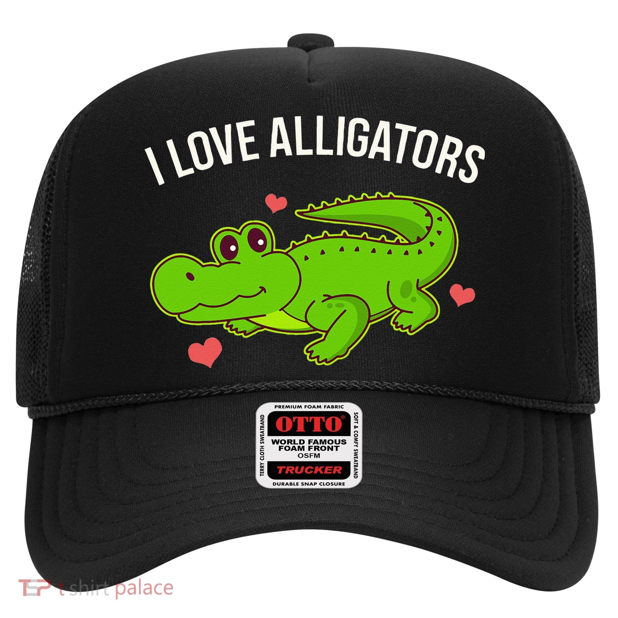 I Love Alligators Cute Alligator Hat