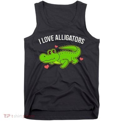 I Love Alligators Cute Alligator Tank Top