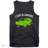 I Love Alligators Cute Alligator Tank Top thumb 0