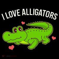 I Love Alligators Cute Alligator Toddler T-Shirt thumb 4
