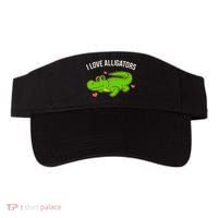 I Love Alligators Cute Alligator Visor thumb 0