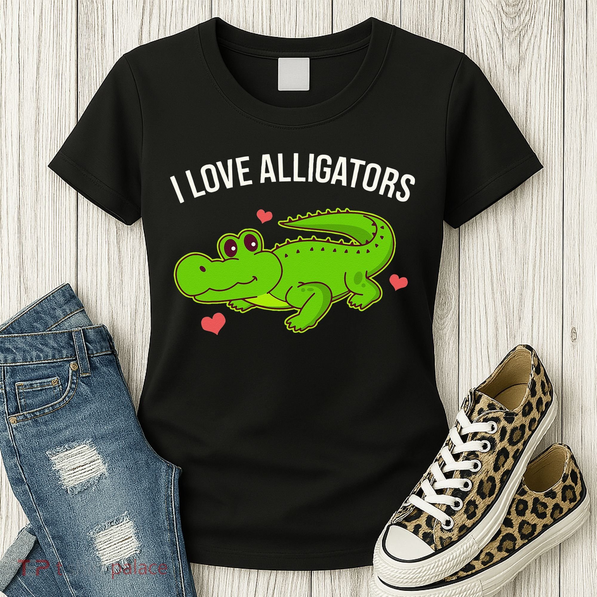 I Love Alligators Cute Alligator Women's T-Shirt
